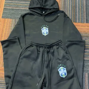 American Hip-Hop Sets Unisex High Street Y2K Hoodie Straight Sweatpants Couple Printed Suit Spring Autumn Streetwear Hoodie Sets