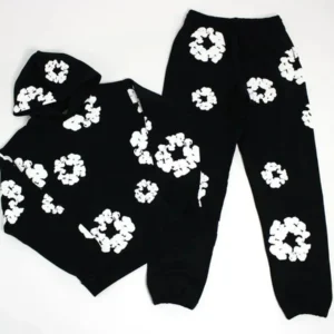 DENIM TEARS brand hot selling new fashionable cotton foam printed hoodie, European and American trendy men's sports suit